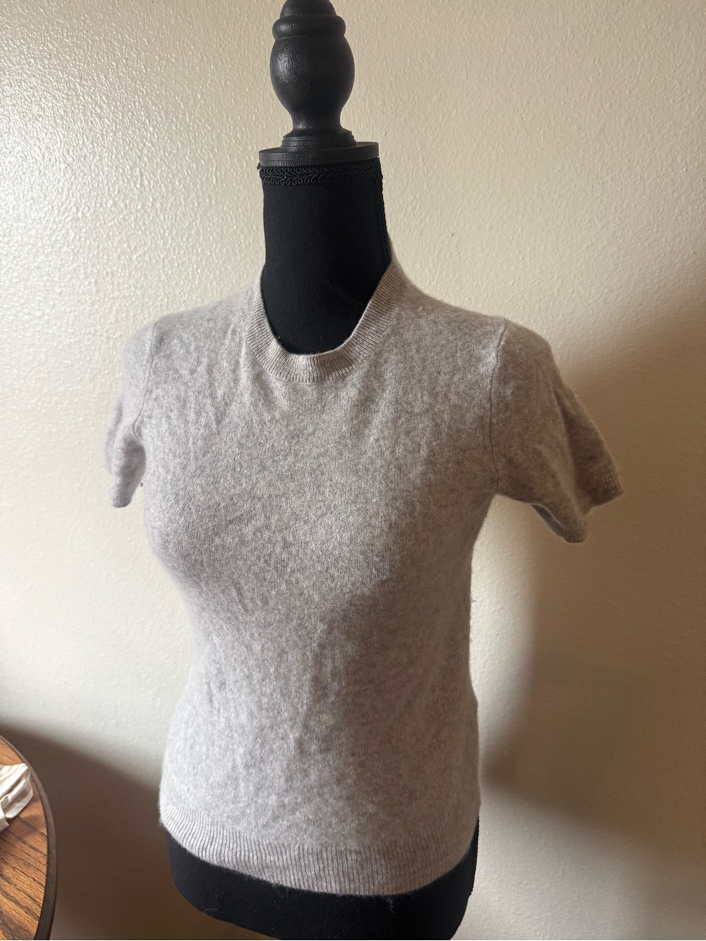 Caslon one hundred percent cashmere Gray capsule elevated basic Top - Picture 5 of 5